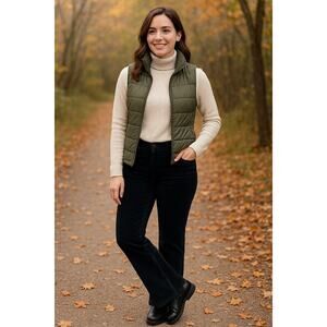 Sonoma Life + Style Womens 12 Short Original Fit Black Corduroy Boot Cut Pants.